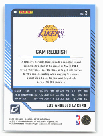 
2024-25 Donruss Optic #3 Cam Reddish
