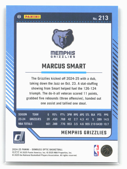 2024-25 Donruss Optic #213 Marcus Smart