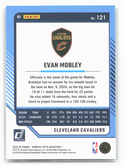 2024-25 Donruss Optic #121 Evan Mobley