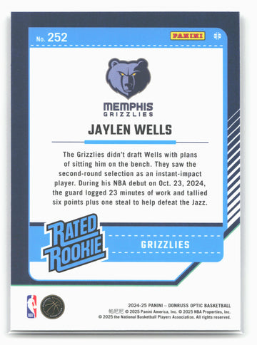 
2024-25 Donruss Optic #252 Jaylen Wells