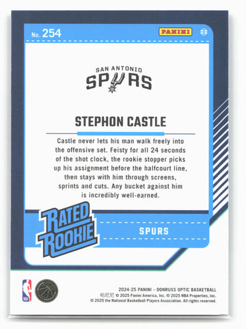 
2024-25 Donruss Optic #254 Stephon Castle