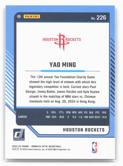2024-25 Donruss Optic #226 Yao Ming