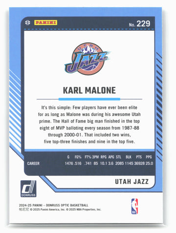 2024-25 Donruss Optic #229 Karl Malone