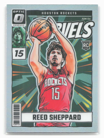 2024-25 Donruss Optic #4 Reed Sheppard Net Marvels Holo