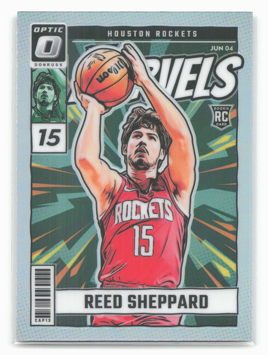 2024-25 Donruss Optic #4 Reed Sheppard Net Marvels Holo