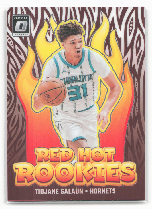2024-25 Donruss Optic #5 Tidjane Salaun Red Hot Rookies