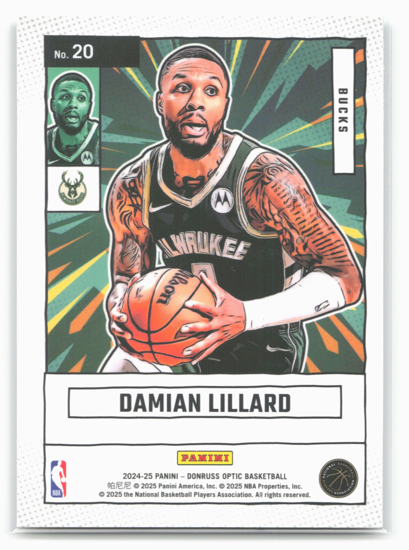 2024-25 Donruss Optic #20 Damian Lillard Net Marvels