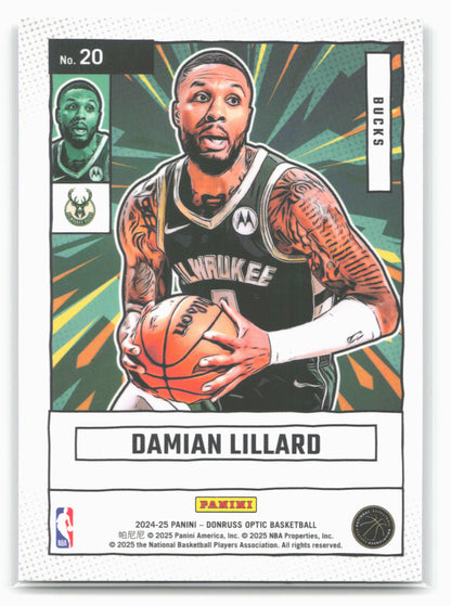 2024-25 Donruss Optic #20 Damian Lillard Net Marvels