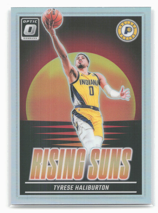 2024-25 Donruss Optic #16 Tyrese Haliburton Rising Suns Holo
