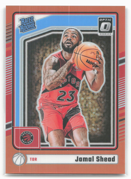 2024-25 Donruss Optic #296 Jamal Shead Orange #/175