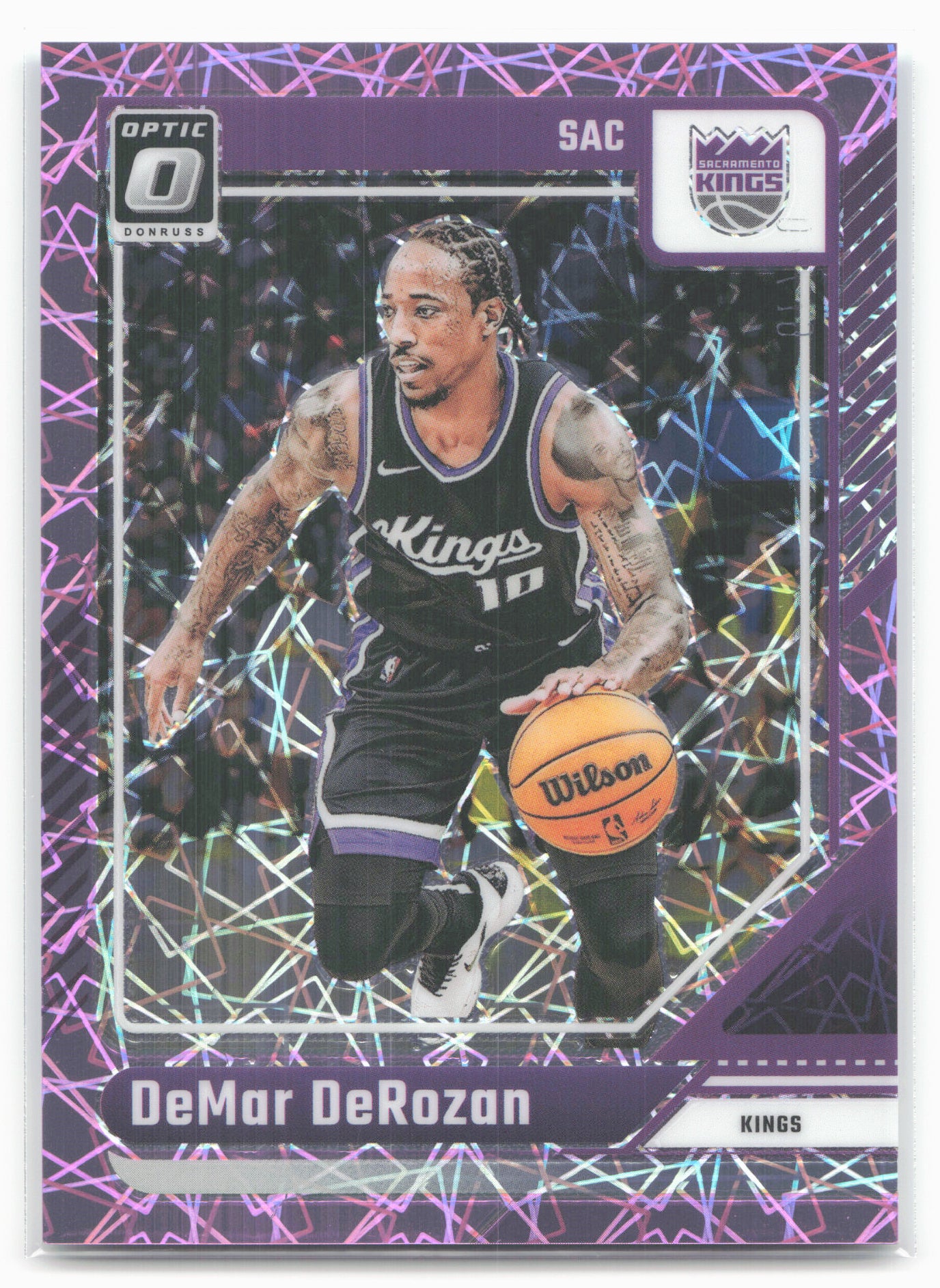 2024-25 Donruss Optic #218 DeMar DeRozan Pink Velocity #/79