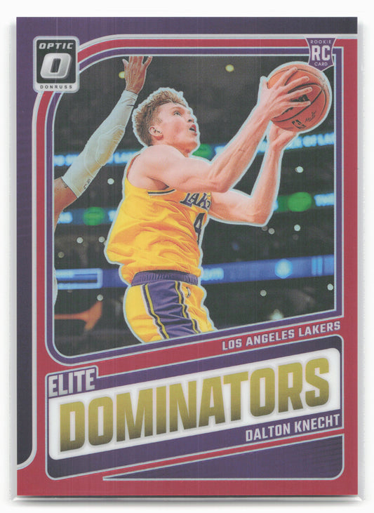2024-25 Donruss Optic #15 Dalton Knecht Elite Dominators Red #/99