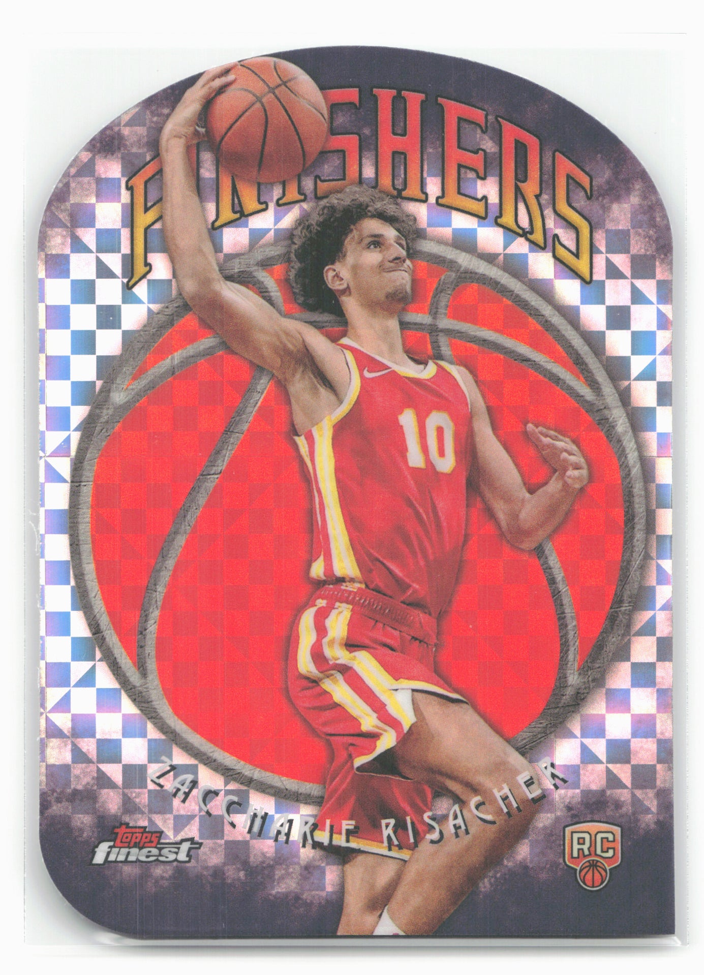 2024-25 Finest #F-9 Zaccharie Risacher Finishers X-Fractor