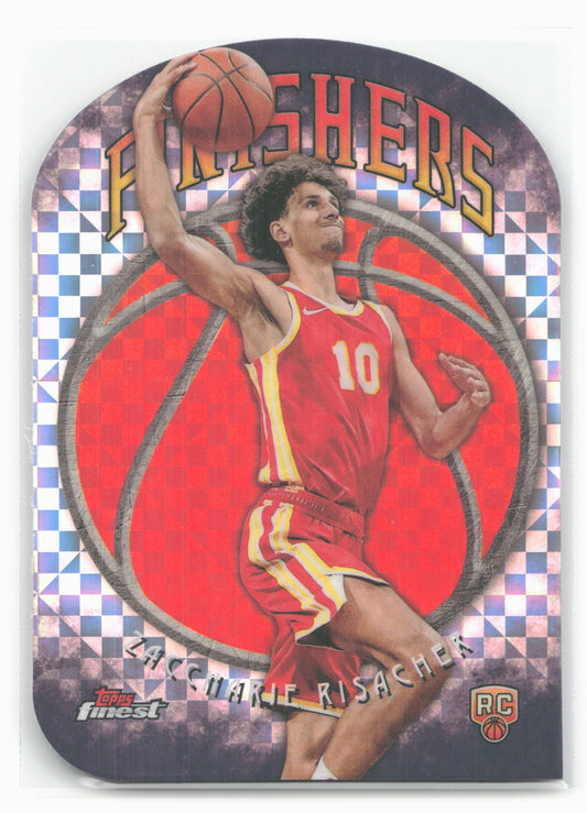 2024-25 Finest #F-9 Zaccharie Risacher Finishers X-Fractor