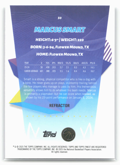 2024-25 Finest #50 Marcus Smart Refractor