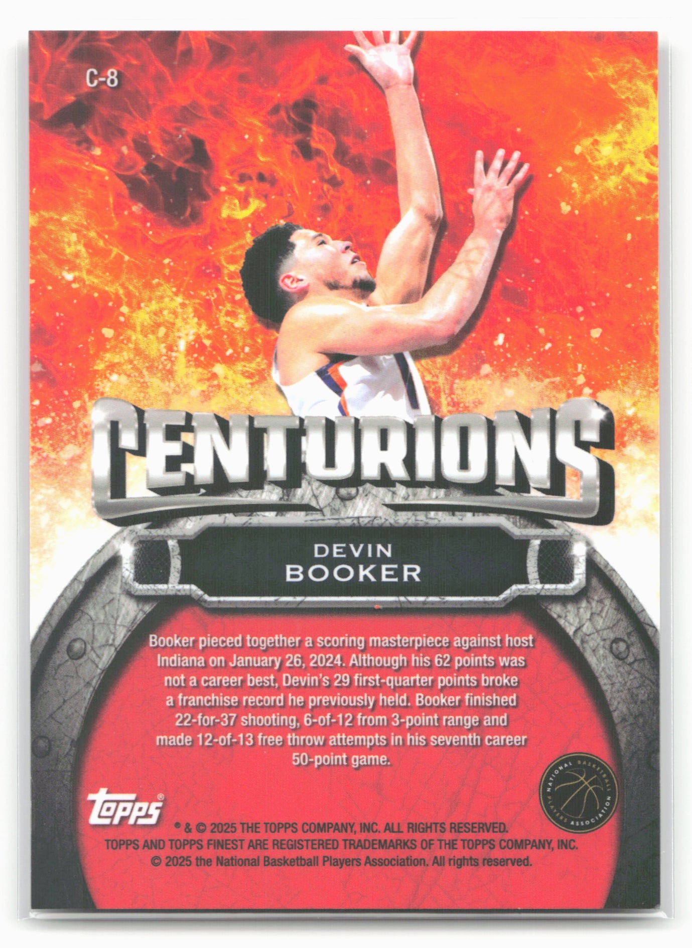 2024-25 Finest #C-8 Devin Booker Centurions