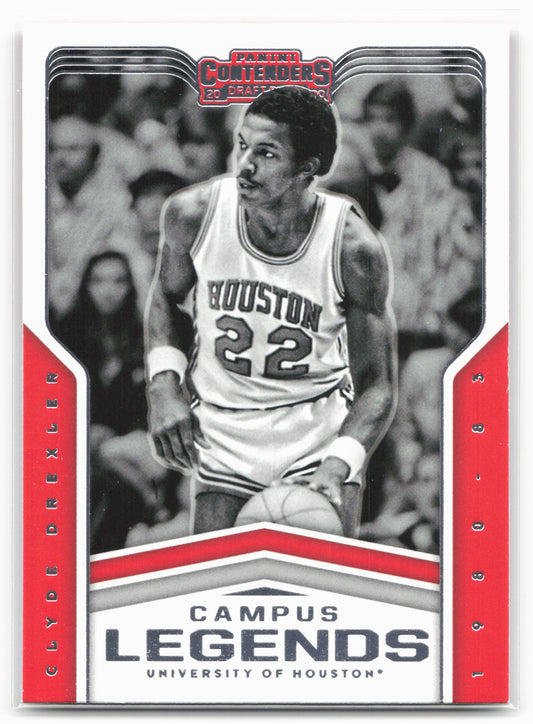 2020 Panini Contenders Draft Picks #20 Clyde Drexler Campus Legends 20560