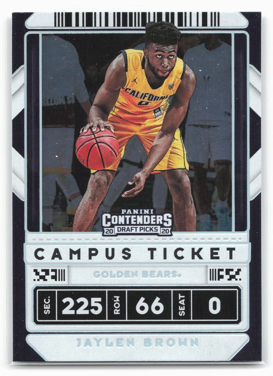 2020 Panini Contenders Draft Picks #10 Jaylen Brown Campus Ticket 20561