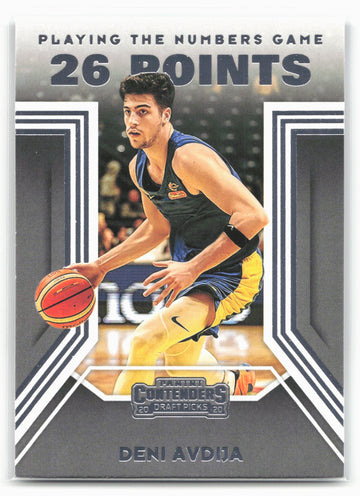 2020 Panini Contenders Draft Picks #6 Deni Avdija Playing the Numbers Game 20564