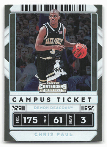 2020 Panini Contenders Draft Picks #38b Chris Paul Campus Ticket 20566