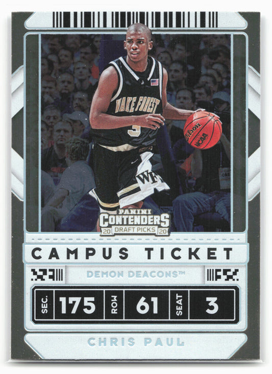 2020 Panini Contenders Draft Picks #38b Chris Paul Campus Ticket 20566