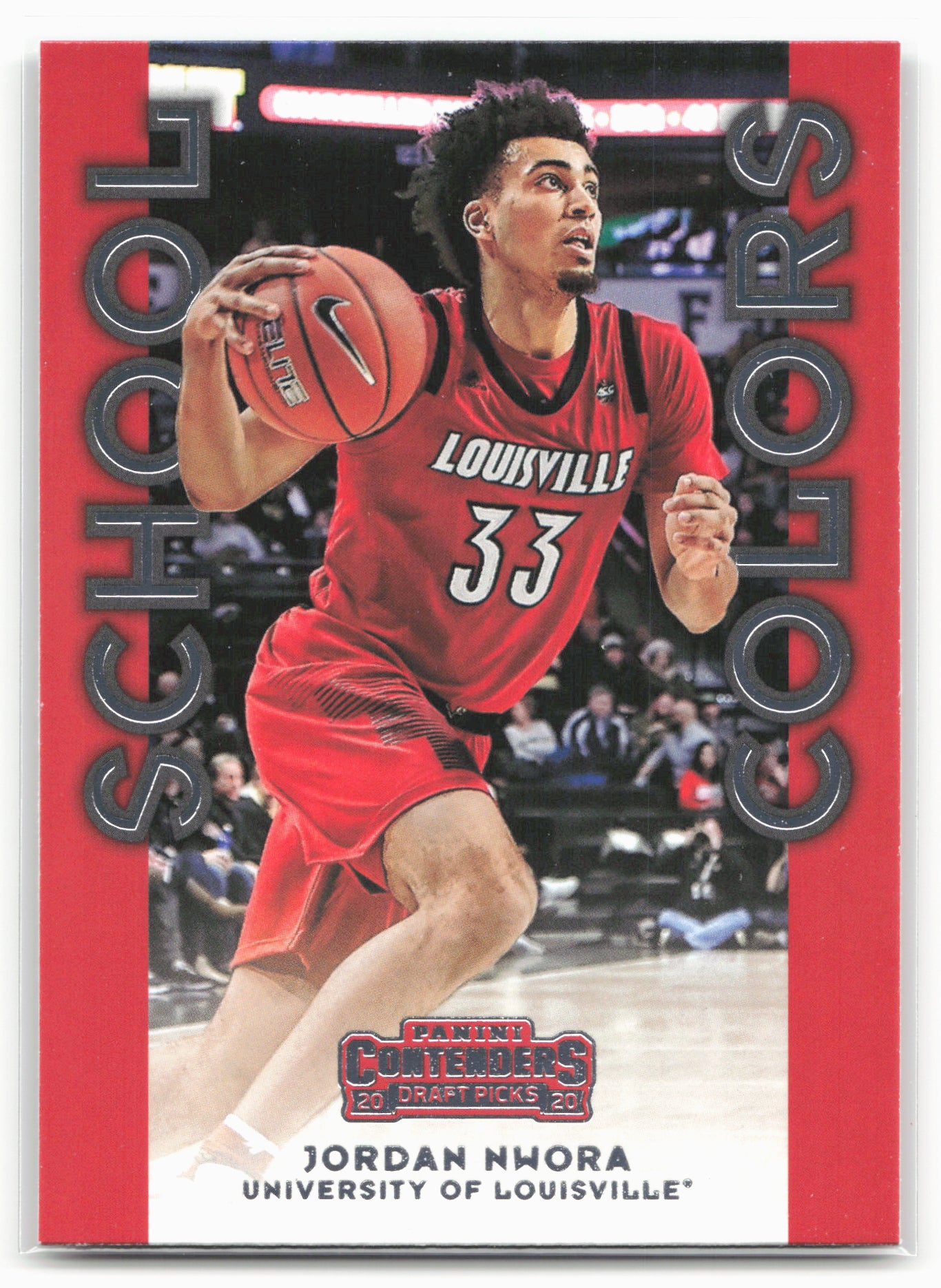 2020 Panini Contenders Draft Picks #31 Jordan Nwora School Colors 20577