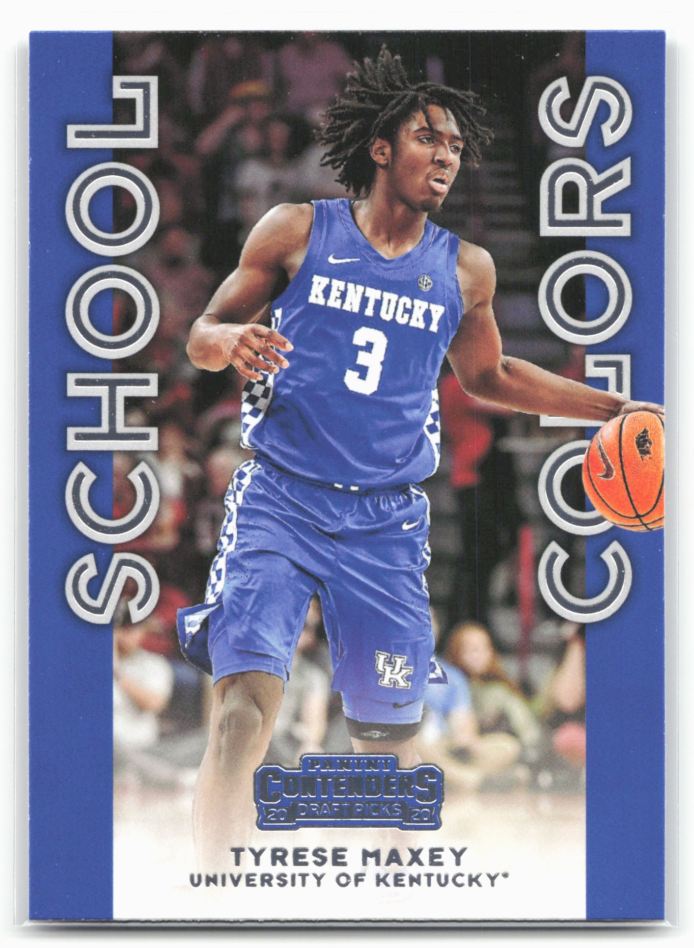 2020 Panini Contenders Draft Picks #9 Tyrese Maxey School Colors 20584
