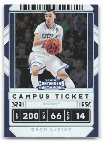 2020 Panini Contenders Draft Picks #25b Zach LaVine Campus Ticket 20586