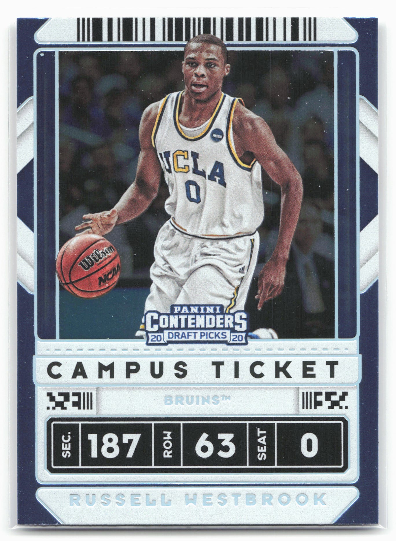 2020 Panini Contenders Draft Picks #3 Russell Westbrook Campus Ticket 20593