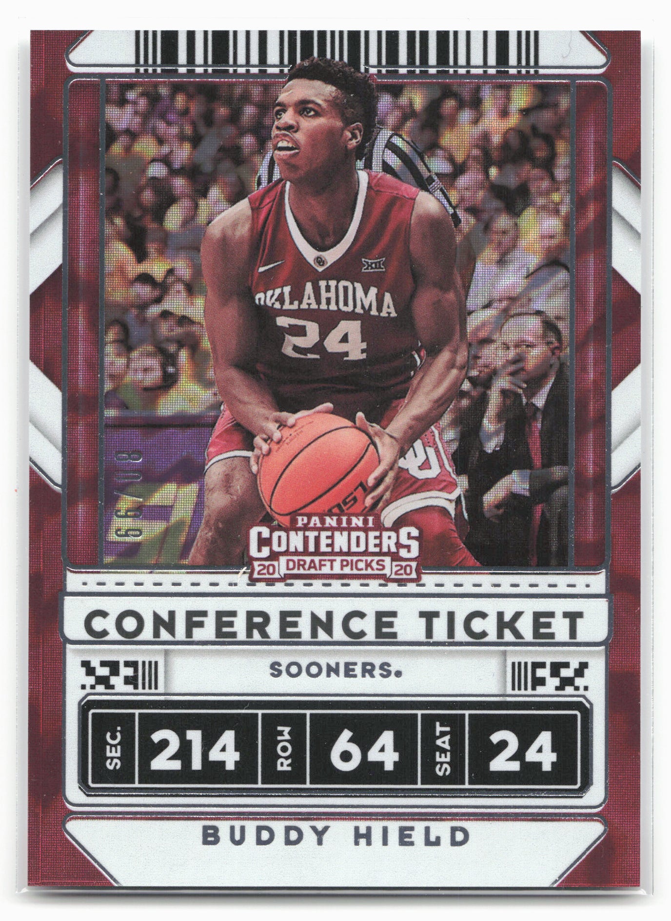 2020 Panini Contenders Draft Picks #24 Buddy Hield Conference Ticket 20594