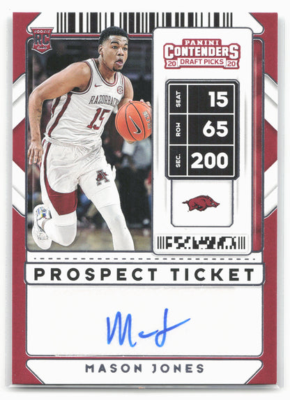 2020 Panini Contenders Draft Picks #133 Mason Jones