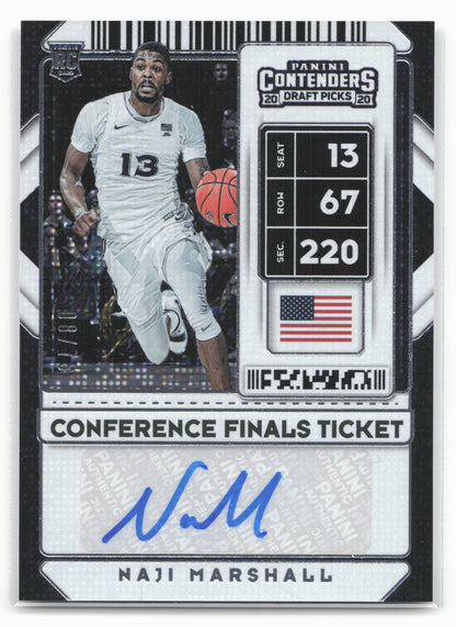 2020 Panini Contenders Draft Picks #120 Naji Marshall Conference Finals #/75
