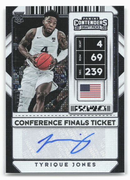 2020 Panini Contenders Draft Picks #118 Tyrique Jones Conference Finals #/75