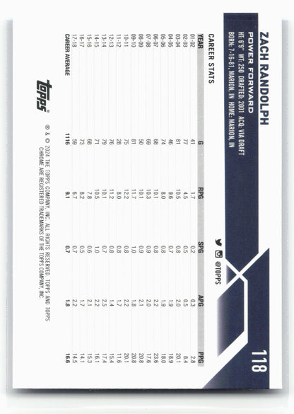 2023-24 Topps Chrome Sapphire Edition #118 Zach Randolph