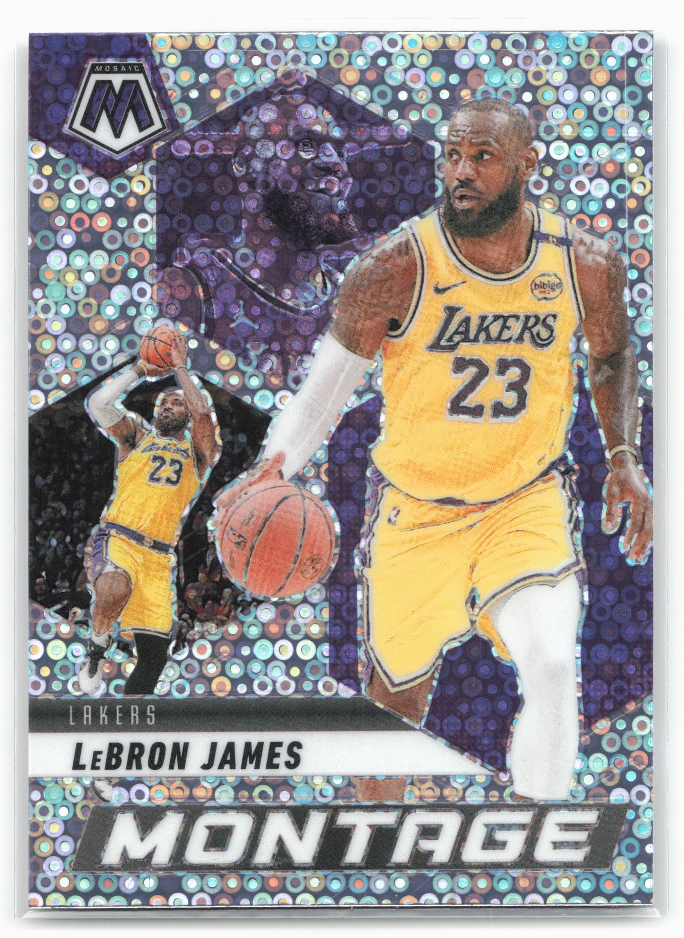 2024-25 Panini Mosaic #19 LeBron James Montage Fast Break