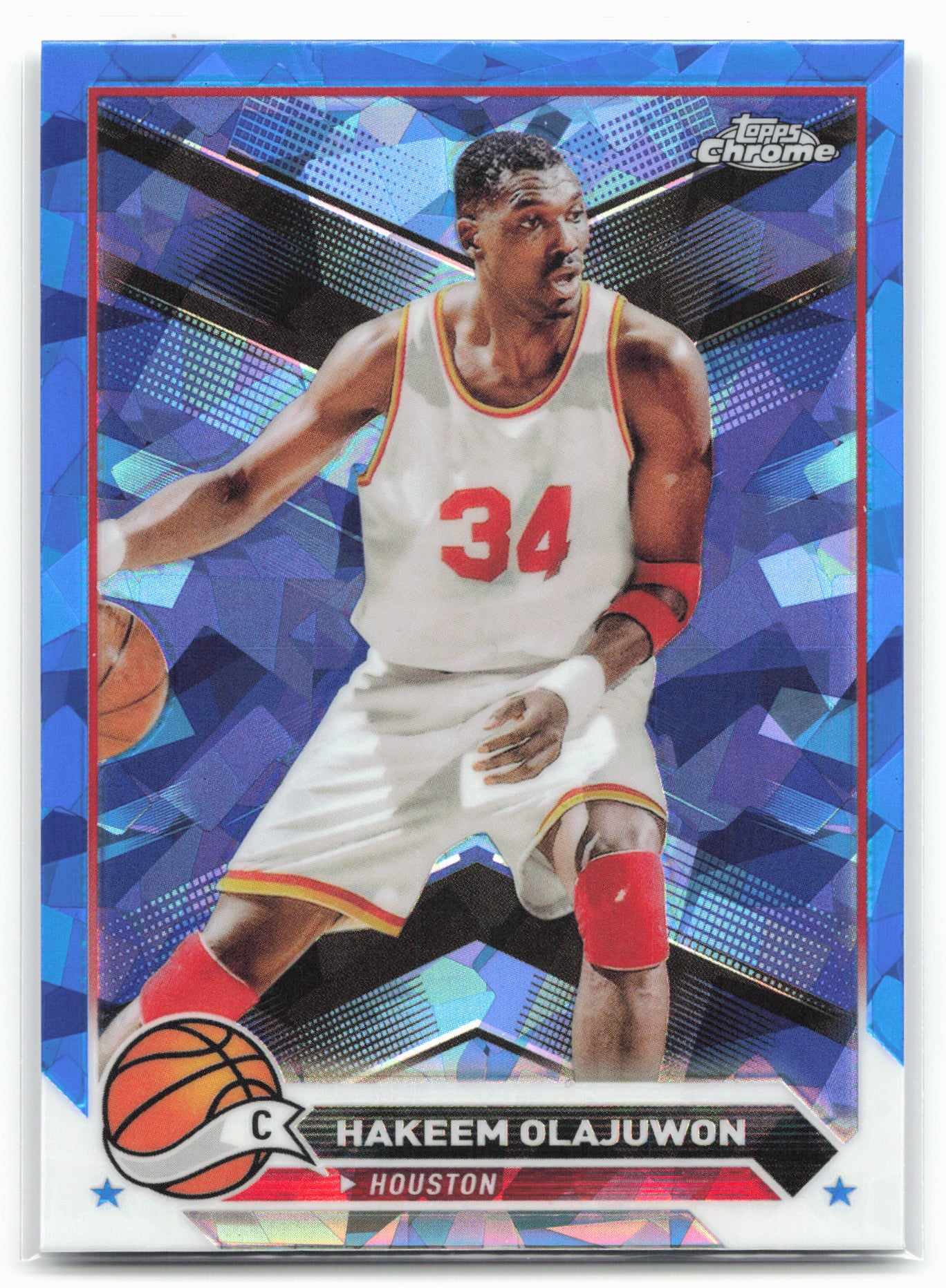 2023-24 Topps Chrome Sapphire Edition #52 Hakeem Olajuwon