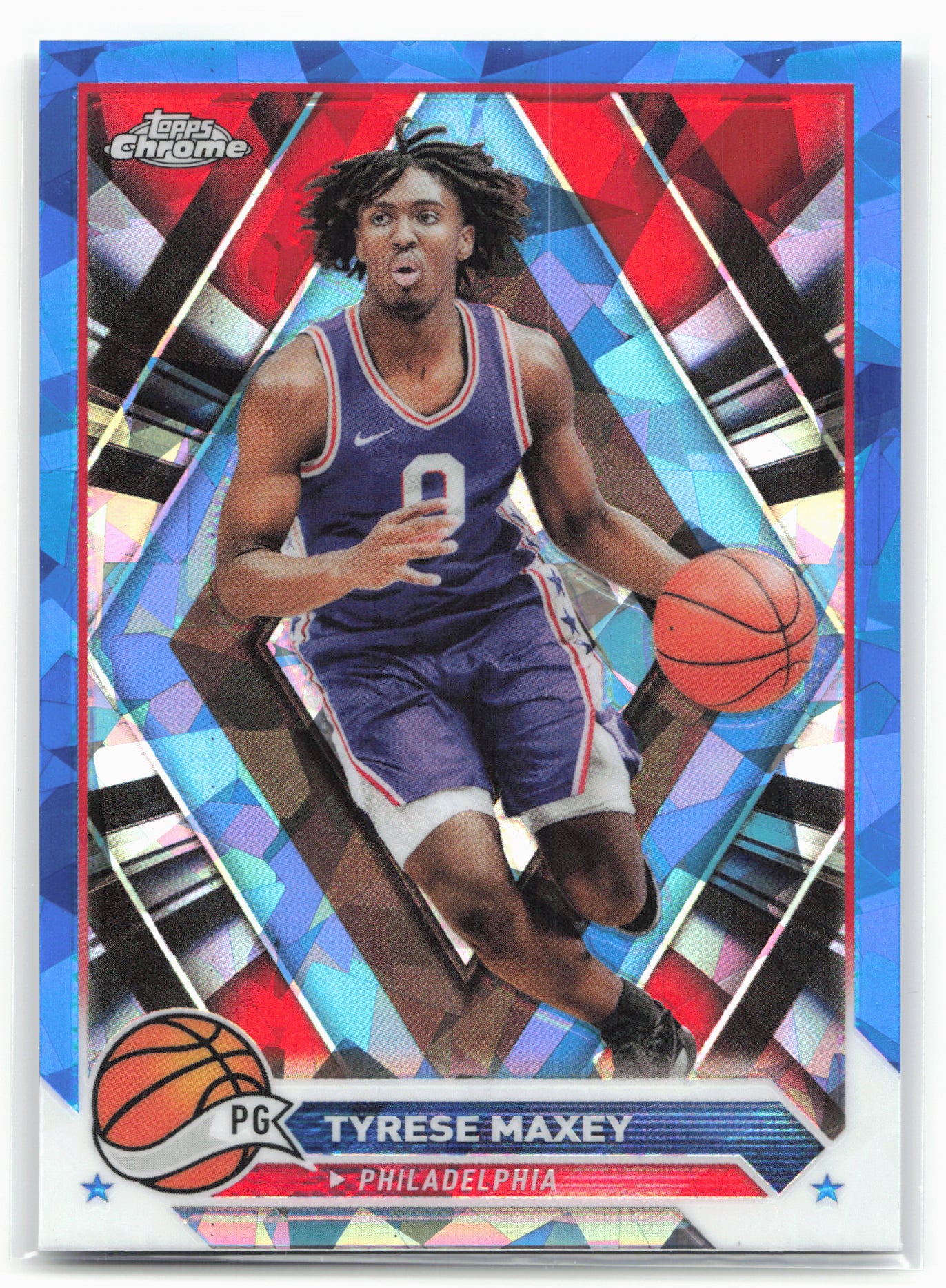 2023-24 Topps Chrome Sapphire Edition #33 Tyrese Maxey