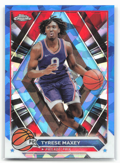 2023-24 Topps Chrome Sapphire Edition #33 Tyrese Maxey
