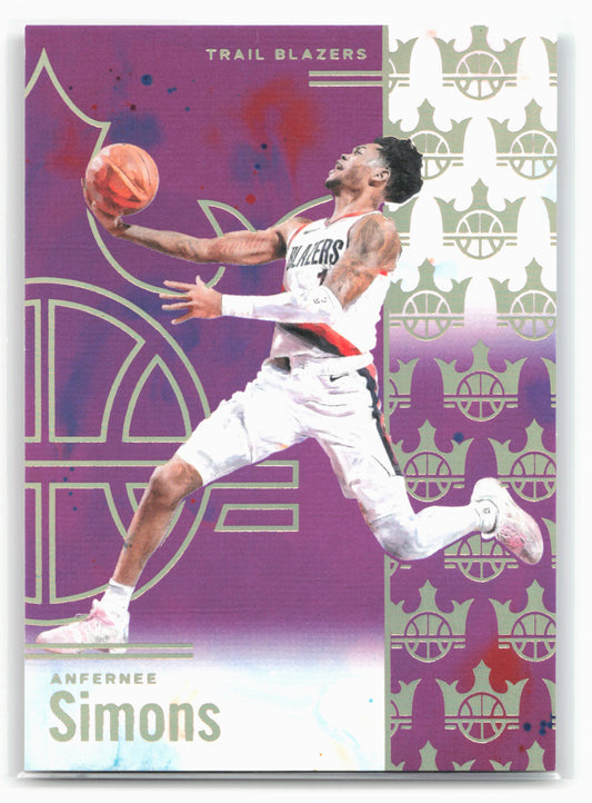 2024-25 Panini Court Kings #89 Anfernee Simons Violet #/49