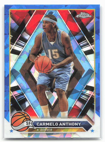 2023-24 Topps Chrome Sapphire Edition #27 Carmelo Anthony