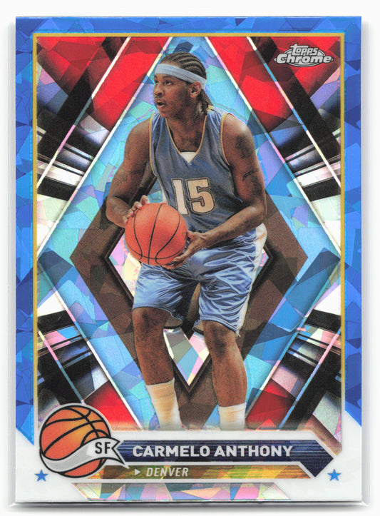 2023-24 Topps Chrome Sapphire Edition #27 Carmelo Anthony