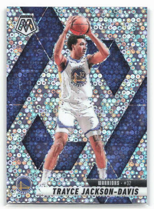 2024-25 Panini Mosaic #80 Trayce Jackson-Davis Fast Break Silver Mosaic