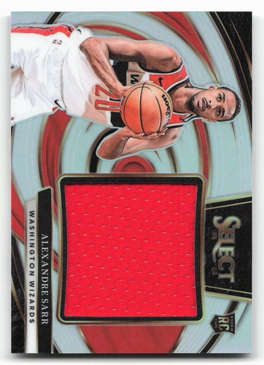 2024-25 Panini Select #JRS-SAR Alexandre Sarr Jumbo Rookie Swatches