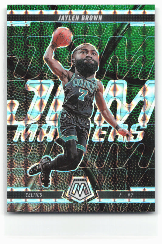 2024-25 Panini Mosaic #19 Jaylen Brown Jam Masters Mosaic Green