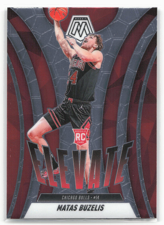 2024-25 Panini Mosaic #14 Matas Buzelis Elevate