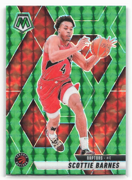 2024-25 Panini Mosaic #77 Scottie Barnes Green Mosaic