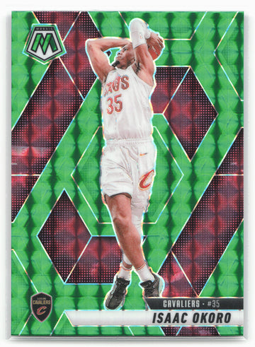 2024-25 Panini Mosaic #12 Isaac Okoro Green Mosaic