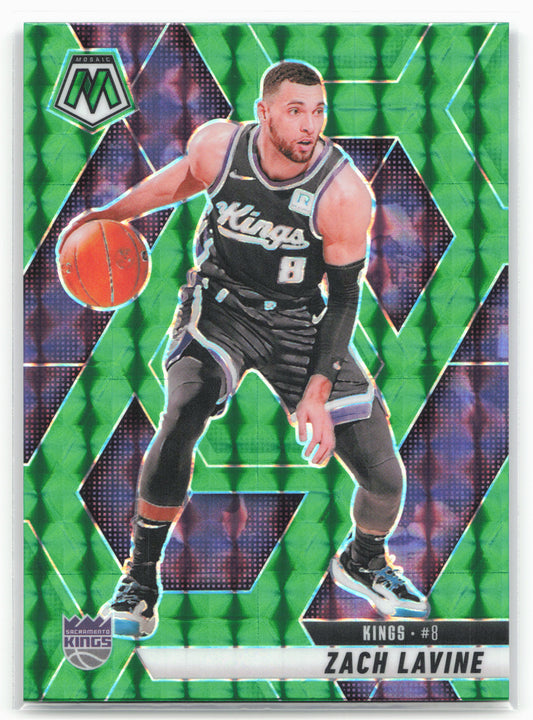 2024-25 Panini Mosaic #44 Zach LaVine Green Mosaic
