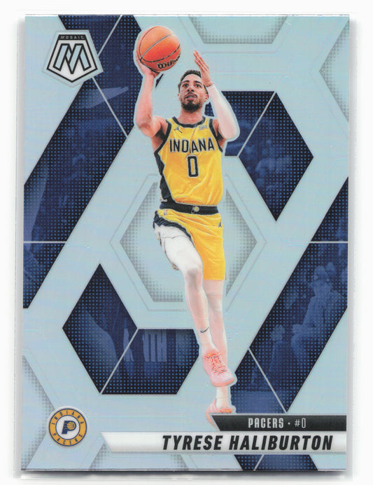 2024-25 Panini Mosaic #85 Tyrese Haliburton Silver
