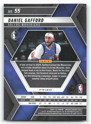 2024-25 Panini Mosaic - Base Mosaic #55 Daniel Gafford